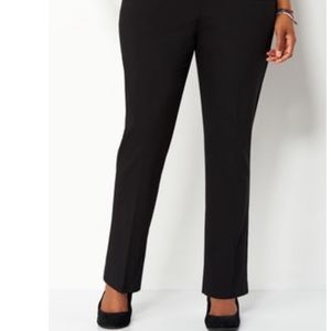 CJ Banks Black Petite/Short Uptown Pants 22W Plus